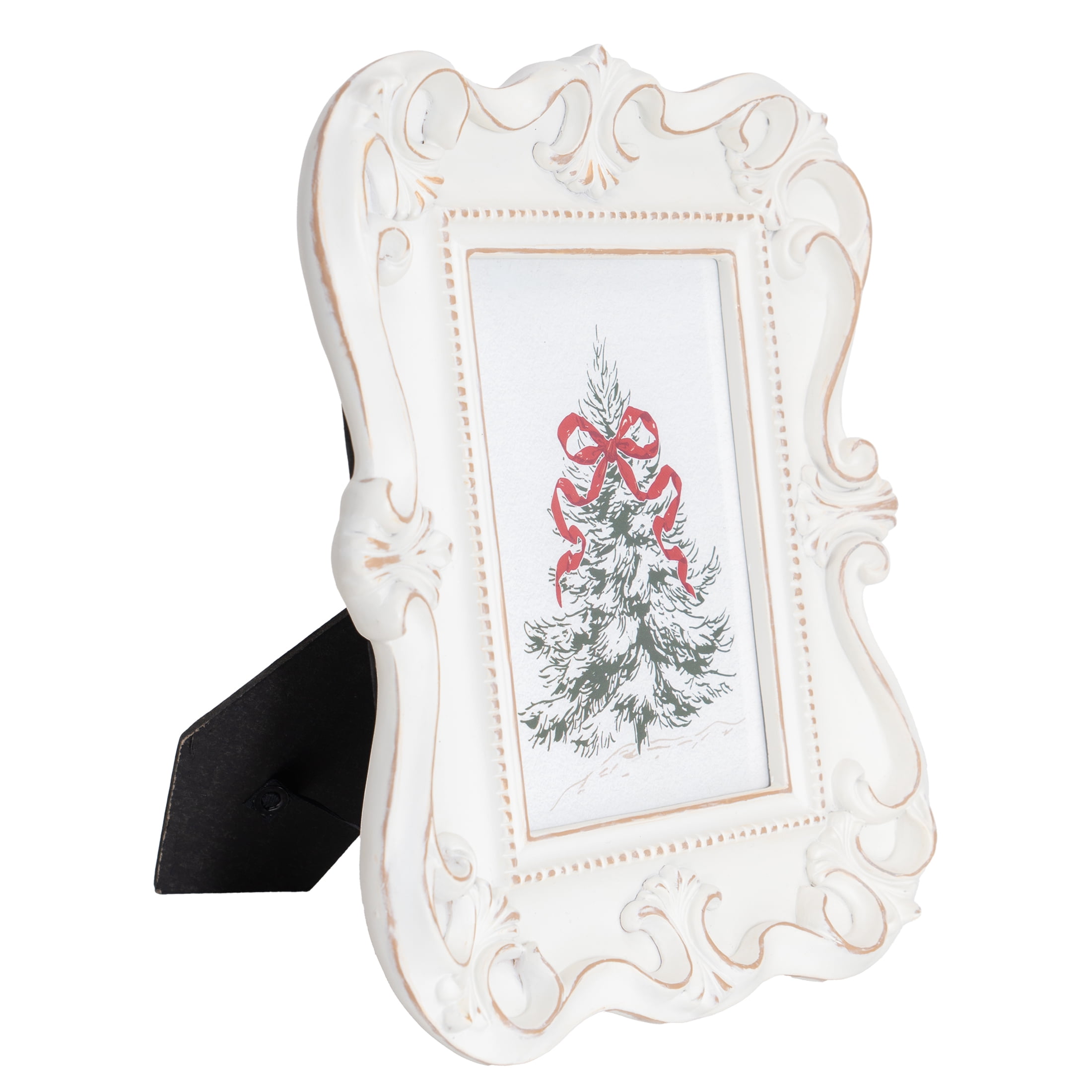 My Texas House Tree Print in Frame Christmas Decoration, Multicolor, 9.8"