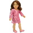 thumbnail image 2 of Sophia's - 18" Doll - Glitter Shoes - Light Pink, 2 of 4