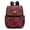 MU Burgundy, variant on Samantha Women's Backpack Vegan Leather Top-Handle Travel Daypack by Mia K - Black