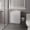 White Particle Board Melamine, variant on LHSHID Shoshoni Bathroom Vanity with two Doors,White