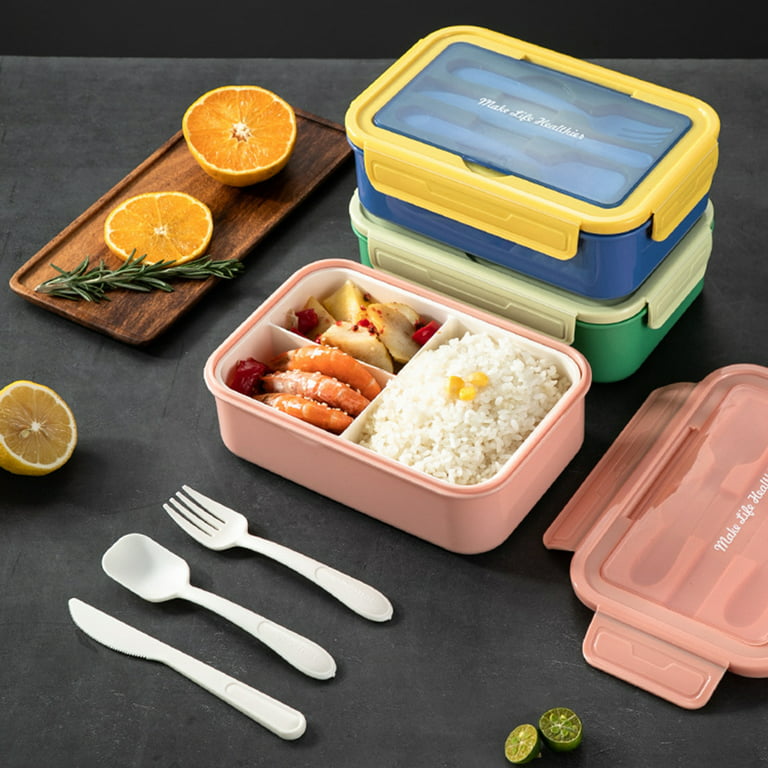 2-layer Stackable Bento Boxes With Cutlery Set - Leak Proof Lunch