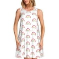 thumbnail image 1 of KLL Robes d'Été pour Femmes Motif Arc-en-Ciel 2025, Robes Sans Manches à Col Rond Ample avec Poches, 1 of 7