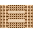 thumbnail image 1 of Ahgly Company Machine Washable Indoor Rectangle Transitional Mahogany Brown Area Rugs, 2' x 4', 1 of 7