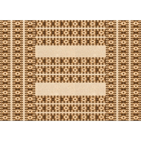 Ahgly Company Indoor Rectangle Patterned Mahogany Brown Area Rugs, 2' x 4'