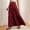 Solid, variant on LIBRCLO Skirts for Women Maxi Length Button Solid Color Skirts with Pocket High Waist Elegant Pleated