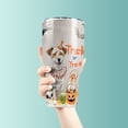 thumbnail image 3 of Trick or Treat Jack Russell Terrier Funny Mummy Cosplay Pumpkin Candy Basket 30oz Stainless Steel Tumbler Insulated Cup with Lid Parson Jack Dog Lover - 12016, 3 of 5