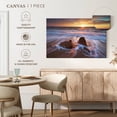 thumbnail image 5 of Elephant Stock Swirling Ocean Wave Wall Art - Horizontal Canvas Wall Art - Living Room Wall Decor - Beach Canvas - Blue And Gray Decor - 45" x 30", 5 of 8