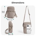 thumbnail image 4 of BAGSMART Crossbody Cell Phone Bag, Casual Shoulder Purse Bag with Adjustable Strap for Everyday Carry, Black, 4 of 8
