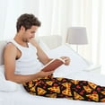 thumbnail image 5 of Logiee Cartoon Pizza Print Pajama Pants for Men,Men’s Pajama Bottoms,Mens PJ Pants with Pockets & Button Fly-Small, 5 of 6