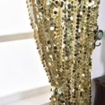 thumbnail image 4 of Efavormart 2 Panels Champagne Big Payette Sequin Room Darkening Window Treatment Panel Drapes With Rod Pockets 52"Wx64"L, 4 of 7