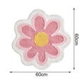 thumbnail image 6 of Mightlink Floor Carpet Cute Non-slip Decorative Pashmina Flower Shape Absorbent Bath Rug Bathmat for Daily Use, 6 of 7