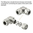 thumbnail image 5 of Uxcell 90 Degree Union Elbow 12mm to 12mm OD Tube Stainless Steel Compression Tube Fitting, 5 of 5