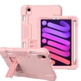 thumbnail image 1 of Mignova for iPad Mini 6 6th Generation 8.3 inch Case,Heavy Duty Rugged Shockproof Kids Friendly Hybrid Built-in Stand Protective Case for iPad Mini 6 (6th Generation) 2021 Release(Rose Gold), 1 of 6