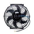 thumbnail image 2 of Ventilador De Refrigeración De Radiador Eléctrico Para Coche De 10 Pulgadas, 12V, 80W, Universal, Negro, Push Pull, Ventilador Delgado, Radiador De Refrigeración Para Coche, Vehículo Eigraketly VI006853-00, 2 of 6