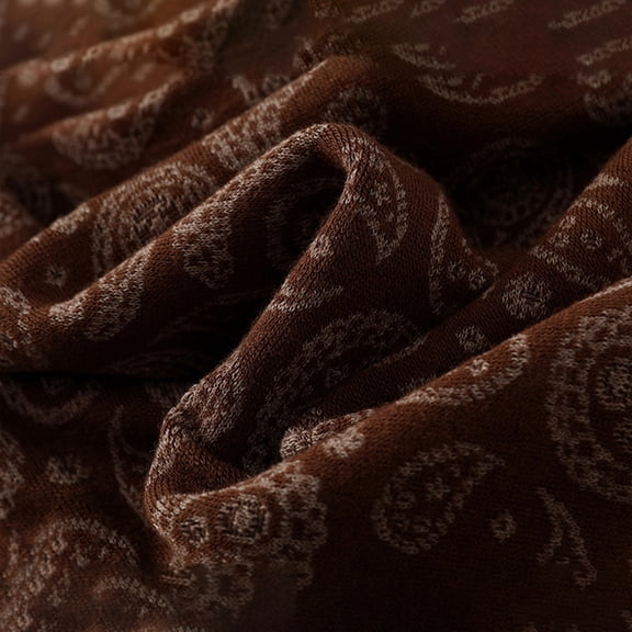 SWSMCLT Women's Fall Infinity Scarf Warm Winter Spring Basic Casual Soft Loose Cozy Classic Stretchy Cotton Brown One Size