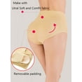 thumbnail image 3 of Womens Slim Shaper Seamless Underwear Butt Lifter Padded Butt Hip Enhancer Panties with Tummy Control, 3 of 8
