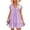 Purple, variant on Dresses for Women 2026 Spring Summer Short Sleeve Button Down Loose Mini Babydoll Ruffle Hem Dress Beach Vacation Clothes