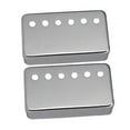 thumbnail image 1 of Durable 2 uds cubiertas para pastillas de guitarras eléctricas cuello + puente, con tornillos de montaje, suministro de Luthier Plata, 1 of 8