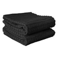 thumbnail image 5 of RITZ Royale Collection 100% Combed Terry Cotton, Oversized Kitchen Towel Set, 4-Pack, Solid & Coordinate, Black, 5 of 8