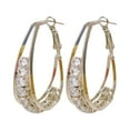 thumbnail image 2 of Xihbxyly Pendientes de Circonita, Diseño de Aro Brillante, Delicados Detalles de Diamantes de Imitación, Joyería Versátil, Ideal para Uso Diario, Fiestas y Bodas, Regalo Perfecto para Mujer., 2 of 5