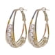 thumbnail image 1 of Pendientes de aro con circonitas delicadas para mujer y niña, joyería de moda, regalo de San Valentín para mujer, pendientes., 1 of 4