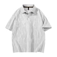 thumbnail image 5 of Mens Polo Shirts Textured Knit Stretchy Regular Fit Collared Golf Shirts, M, 5 of 8