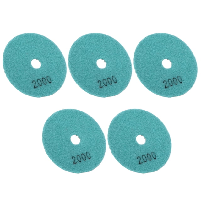 Juego de 5 Discos de Pulido Húmedo Bling Bling de Diamante de 4 Pulgadas 2000 Granos