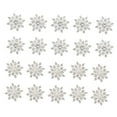 thumbnail image 4 of HOMEMAXS  20 Pcs Crystal Snowflake Charms for Jewellery Jewelry Accessories Silver Bride, 4 of 8
