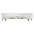 thumbnail image 3 of Modway Engage L-Shaped Upholstered Fabric Sectional Sofa in White, 3 of 5