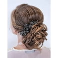 thumbnail image 3 of Decorative Black Hair Comb Baroque Rhinestones Hair Accessories Headpiece for Women and Girls, 3 of 4