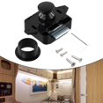 thumbnail image 4 of 1Pcs Button Catch Lock Zinc Alloy Black For Cupboard Door Motor Home Cabinet Camper Caravan Latch Knob Push Buttons Catch Locks, 4 of 5