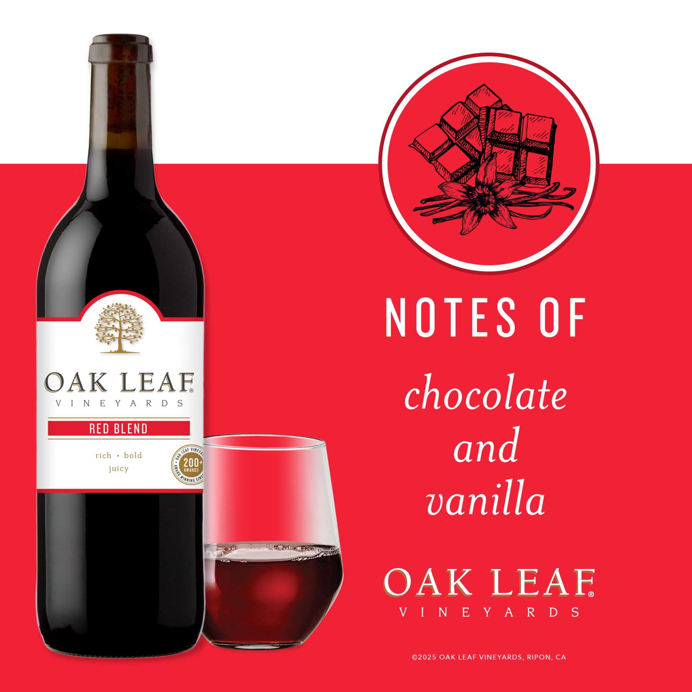 Oak Leaf Vineyards Red Blend, Red Wine, 750ml