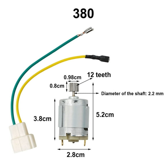 Dc Motor For Kids Electric Car 550 Rs390 Rs380 Rs550 12V 6V Dl555 24V 10 Teeth Engine Electric Motor For Power Tool Accessory