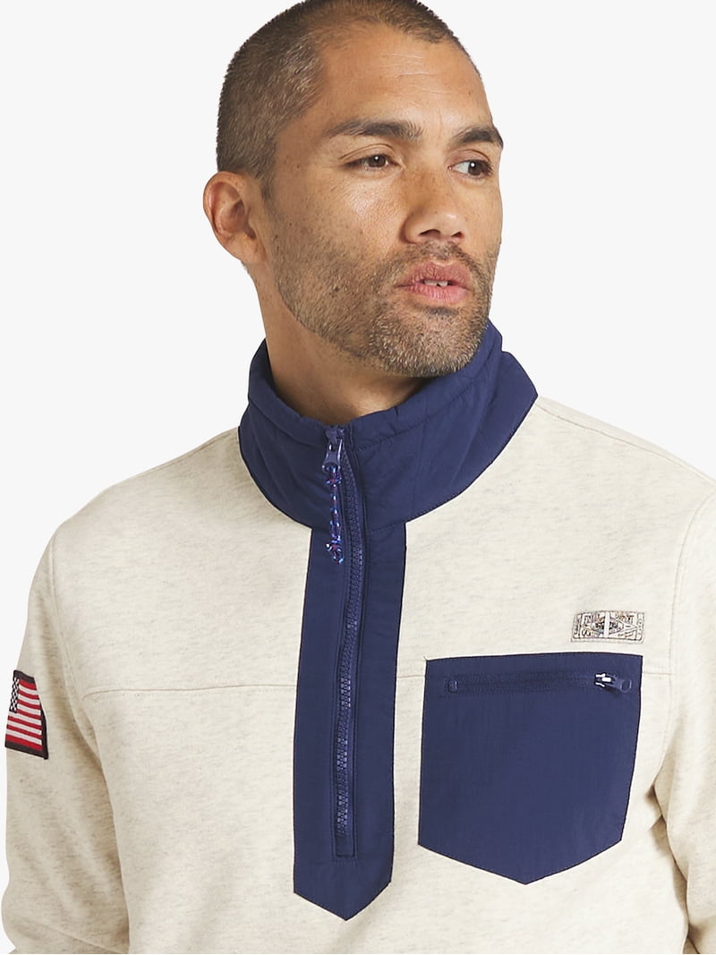 Chaps Men's Island French Terry Quarter Zip Sweatshirt, Sizes S