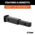 thumbnail image 3 of CURT 45789 7-Inch Long Trailer Hitch Extension for 1-1/4-Inch Receiver, 350 lbs, 3 of 3