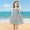 Gray, variant on JUSLIO Dresses for Girls Plaid Dresses Tank Casual Sleeveless Dress Size 4 Y