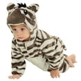 thumbnail image 3 of ibiyuan Halloween Toddler Gray Mouse Hooded Jumpsuit Large Yellow Inner Ear Design Loose Zipper Front Soft Plush Indoor Daily Loungewear, 3 of 6