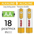 thumbnail image 2 of RCA - Lot de 18 Piles Alcalines AA, Autonomie Longue Durée, Sans Mercure, 2 of 2