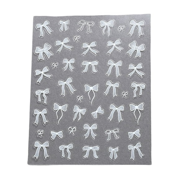 Ribbon Bows Nails Decals Bowknot Nails Art Stickers Adhesive Nails Sticker Manicure Accessories for Daily