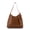 Brown, variant on LIKE DREAMS Amrose Tote Bag for Women, Vegan Leather Large Shoulder Handbag with Zipper and Magnetic Closure, Black