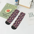 thumbnail image 7 of Pofeuu Skull flower leaf colorful Print 30cm Socks, Adult Running Hiking Socks for Youth and Adult, 7 of 7