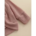 thumbnail image 6 of Kiapeise Toddler Girl Knit Cardigan Solid Color Sweater Knitwear Cardigan Sweater Outwear, 6 of 9