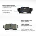 thumbnail image 3 of Front and Rear Ceramic Brake Pads for 2006-2012 Ford Fusion Lincoln MKZ Mazda 6, 3 of 4