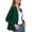Dark Green, variant on Asklazy Women's Casual Open Front Cardigan Peplum Knit Sweater,Wind Red,XL