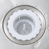 Aonity Kitchen Sink Drain Strainer White， Drains Sieve Kitchen Sink Strainer Spout Filter Basket, Sink Strainer Spout Filter
