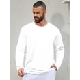 thumbnail image 6 of Lee Hanton UPF 50+ Breathable Athletic Sweatshirts Classic Long Sleeve Dry Fit T-Shirts Crew Neck Cooling Dailywaer Tee Shirt for Men Safety Orange*5 2XL, 6 of 8
