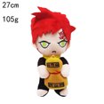 thumbnail image 2 of Nuevo juguete de peluche de Naruto transfronterizo, muñeca periférica de anime japonés clásico, muñeca Naruto Kakashi Gaara 9 Gaara one, 2 of 2