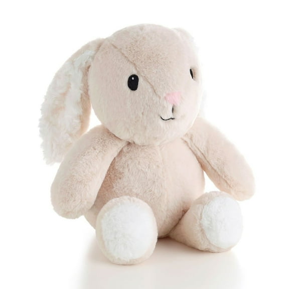The Peanutshell Fluffy the Bunny Plush Toy, Cute Stuffed Animal Plushie for Babies