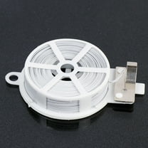 SEWCHICS 3-Pack White Garden Wire with Plastic Coating, Plant Ties for Vines, Shrubs, Flowers, and Outdoor Gardening