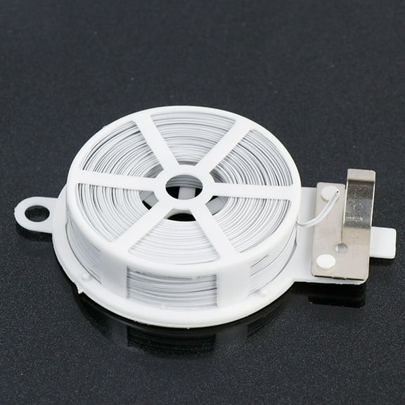 SEWCHICS 3-Pack White Garden Wire with Plastic Coating, Plant Ties for Vines, Shrubs, Flowers, and Outdoor Gardening